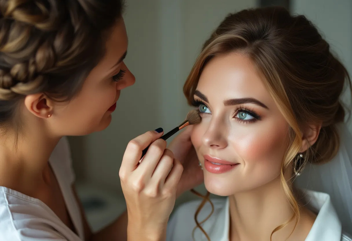 maquillage mariage yeux verts