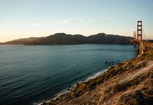 image romantique d'une plage aux Etats-Unis