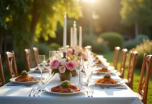 repas mariage creatif